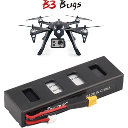 Original MJX Bugs 3 remote control drone spare parts battery fit for MJX B3 accessories batteries 7.4V 1800mah Battery