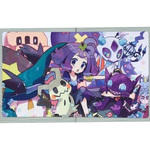Takara Tomy PTCG Accessories Pokemon Playmat Card Table Game Eevee Acerola Storage Bag Toys for Children