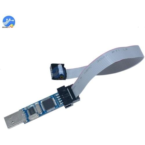 AVR ICE USB Download Programmer Atmega Emulator Cabel Connector Gray Flat Ribbon Data Cable Wire