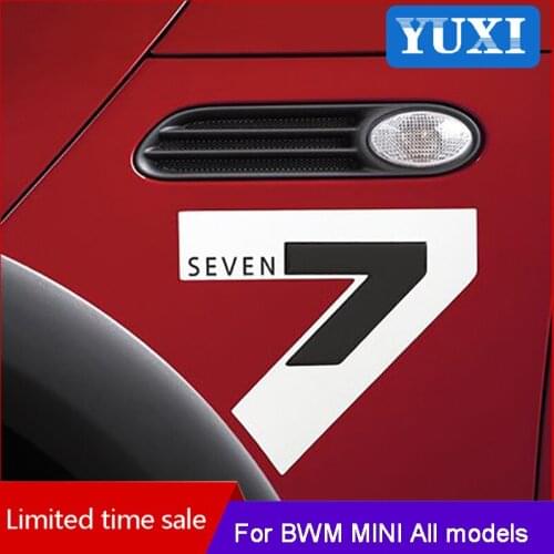 Car reflective car stickers SEVEN 7 For BMW MINI Cooper Clubman F54 F55 F56 F60 R55 R56 R60 R61 Exterior decoration Accessories