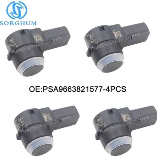 4pcs PSA9663821577 Car PDC Parking Sensor For Peugeot 307 308 407 Rcz Partner Citroen C4 C5 C6 9663821577 9663821577XT 6590A5