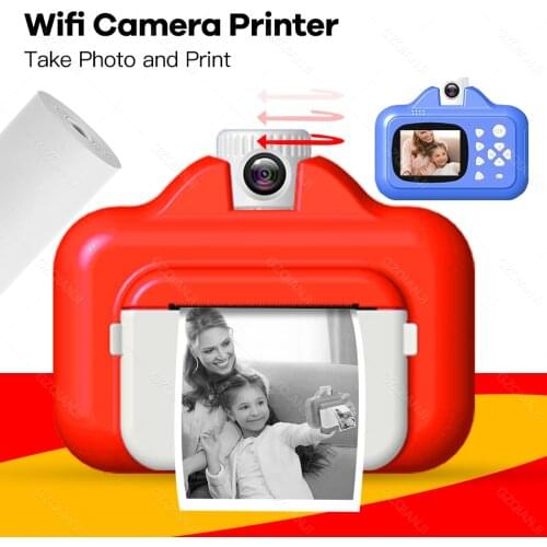 Kid Instant Camera Print Dual Selfie Video Game Children Digital Camera Mini Thermal Photo Printer Toys Gifts Printing
