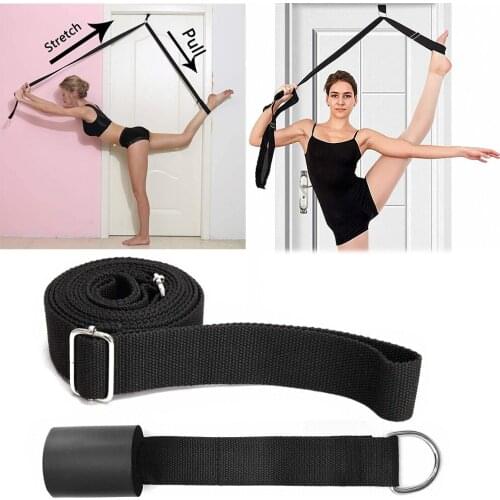 Door Flexibility Stretching Leg Stretcher Strap Adjustable Sports Yoga Ballet Band Exercise Soft Leg Belt for Gymnastics belt