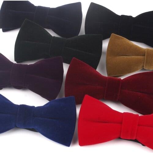 Fashion Solid Bow Tie For Men Women Classic Bowtie For Party Wedding Bowknot Adult Mens Bowties Cravats Red Black Tie