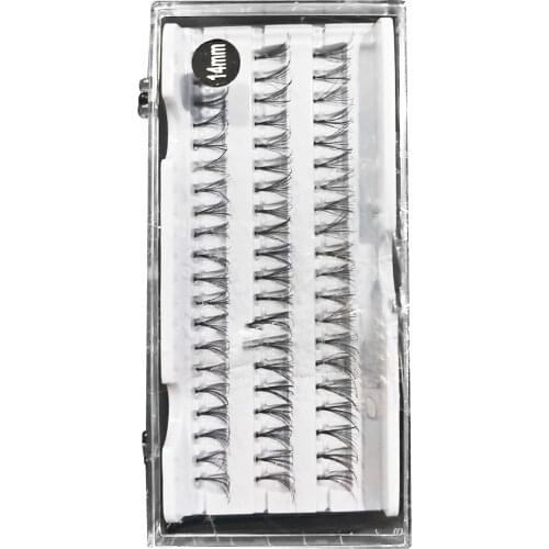 Kimcci 60 Bundles Mink Eyelash Extension Natural 3D Russian Volume Faux Eyelashes Individual 20D Cluster Lashes Makeup Cilia