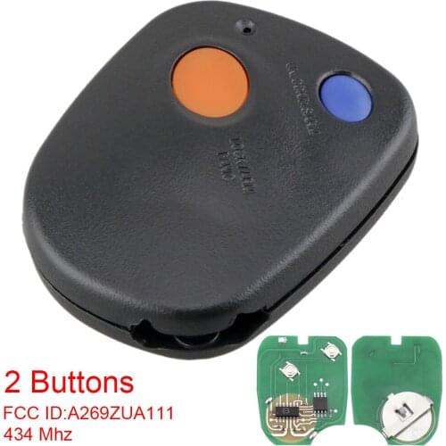 434MHz 2 Buttons Smart Car Remote Key A269ZUA111 Auto Key Replacement Fit for 2000 2001 2002 2003 2004 Subaru Outback
