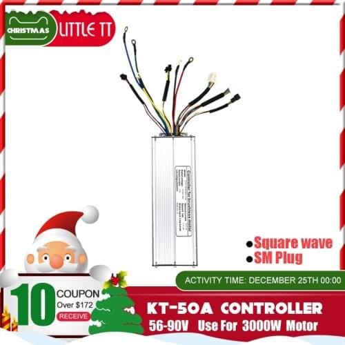 Electric Bike Controller Kunteng KT-50A 56-90V 3000W 50A BLDC motor controller brushless speed KT controller E-bike