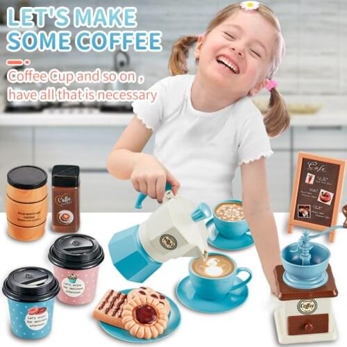 Montessori Kitchen Food Girls Toys Set for Children 3 4 5 6 Years Tea Coffee Dessert Pretend Play Game Juguetes Para Ninas 38PCS