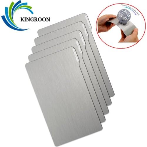 KINGROON Removal Spring Sheet Magnetic Sticker for ANYCUBIC Photon Mono UV LCD Resin 3D Printer SLA steel Flex Magnetic Sheet