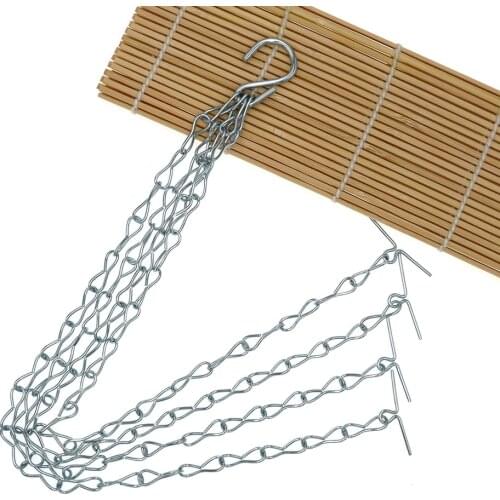 Multipurpose Double-head Hanging Basket Chains Flower Pots Hanging Chains 4 Point Garden Plant Hanger Home Garden Tools
