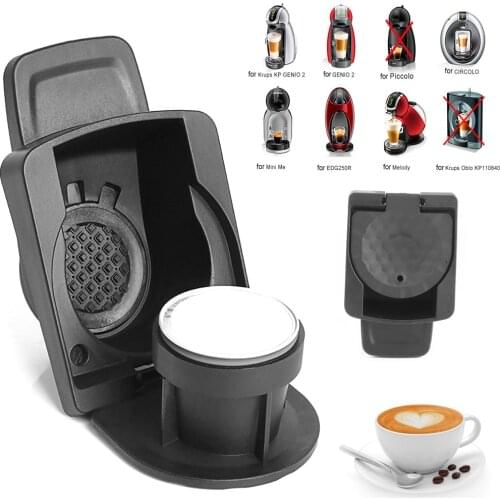 Reusable Coffee Pod Adapter Stainless Steel Converter Holder Compatible With Nespresso Dolce Gusto Coffee Machine and Tools