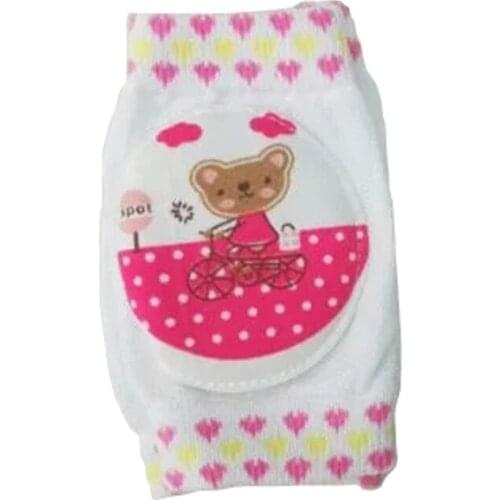 1Pair Infant Boys Girls Kneepad Cotton Soft Comfortable Young Children Knee Pads Baby Learn To Walk Best Protection Cute Bear