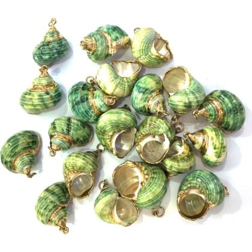 Natural shell Conch shape Pendants Exquisite charms for Jewelry Making DIY Bracelet earring Necklaces Accessories 20x30-25x35mm