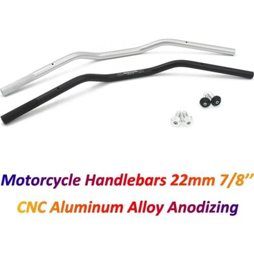 Handle Bar 22mm for Renthal Motorcycle CNC Aluminum Alloy Steering Wheel for Ducati Scrambler CB500X ER6N NX750X CB1000R FZ6 FZ1