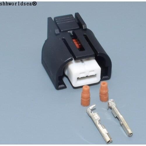 Shhworldsea 2pin 0.6mm electric wiring electric housing plug MG 644111-5 wire harness waterproof connector MG644111-5