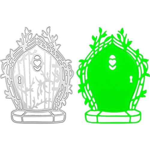 Julyarts Door Background Cutting Dies Stencils for DIY Scrapbooking Tencil DIY Album Paper Card Embossing Decor