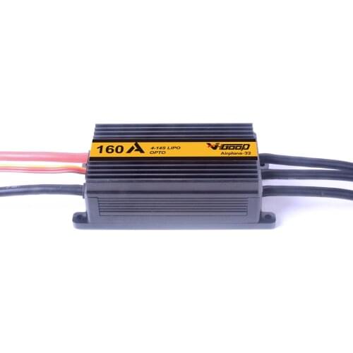 VGOOD Airplane32 A32 160A Airplane Brushless ESC 5.5-8V/10A SBEC OPTO 4-14S LIPO for RC Model 3D Ducted Airplane Fixed-Wing