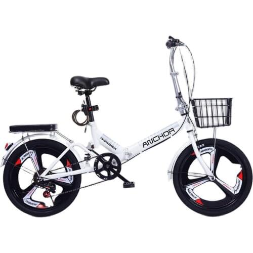 Adult bicycle 20-inch 6-speed folding riding ultra-light variable speed portable light child