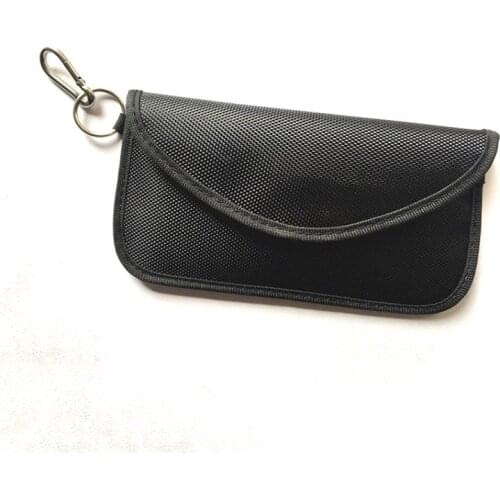 Faraday Remote Car Keys FOB Signal Shielding Bags ID Card RFID Signal Blocker Protector For Keyless Cars Anti Theft Bag BAG1053