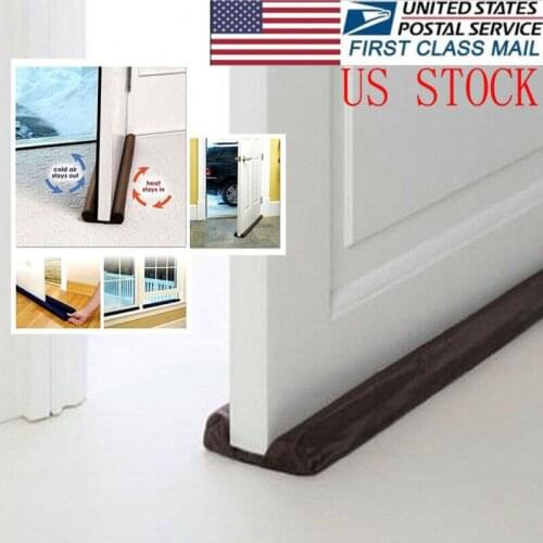 1Pcs New Hot 2019 Guard Stopper Twin Door Decor Protector Doorstop Draft Dodger Energy Saving Home