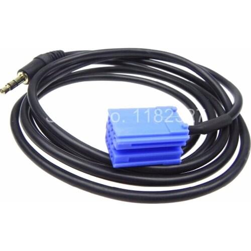 10pcs High Quality Adapter Car MP3 Interface Aux-in Fit VW Polo Passat B5 Lotus L3 Fiat Brava 3.5 male connector