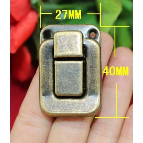 20pcs/lot Luggage deduction Antique snap snap lock wooden wine box Pacific box clasp 27 * 40MM