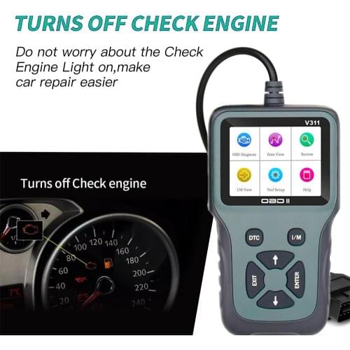 2020 V311 OBD2 Scanner Diagnostic Tool Auto Scanner Professional Automotivo Multifunction OBDII Tool for Car Engine Reader