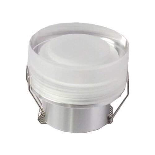 50pcs x LED Acrylic downlights 1w Round spot led lamp warm white/white Green/Blue/Red/Yellow Factory supplier