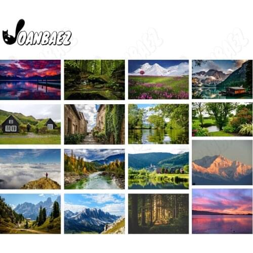 Color Sky Landscape Diamond Painting 5D Diy Wall Art Green Forest Square Diamond Inlaid Home Room Decoration Accessories Gift