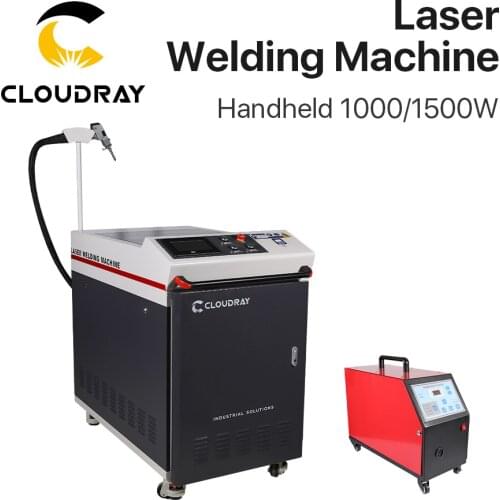 Cloudray 1080nm Laser Welding Machine 1000W 1500W Handheld Raycus Laser 220V 50Hz + Auto-Wire Feeder for Metal Butt Spot Weling