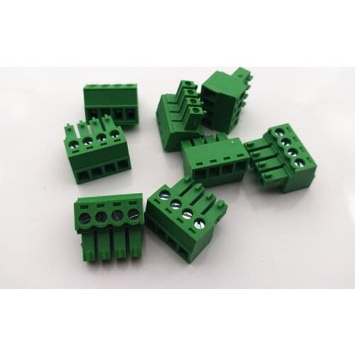 Free shipping 10PCS/LOT 15EDGK 3.5mmPitch plug in terminals TJ3.5 MC1.5 EC350V green connector 2 3 4 5 6 7 8 9 10