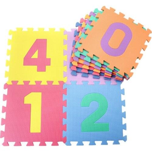 10 pcs/set Baby Play Mats Letter Number Puzzle Mat Carpet Developing Rug Floor Puzzle EVA Foam For Child Toys Mat 30*30*0.8cm