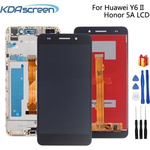 For Huawei Honor 5A Y6II LCD Display Touch Screen Digitizer 5.5'' Assembly Y6 II 2 CAM-L21 LYO-L01 Screen LCD With Frame