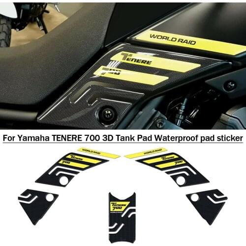 For Yamaha TENERE 700 Tenere 700 T700 XTZ 690 T 700 2019-2020 Waterproof Fuel Tank 3D Stickers Side Fuel Tank Sticker