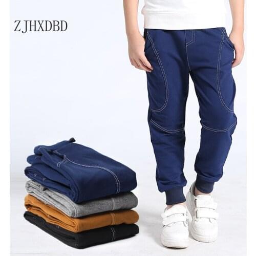 2020 Kids Jeans Boys Trousers Girls Pencil Pants Baby Girl Pant Boy Jeans Elastic Waist Toddler Jeans Children Clothing 5-16year