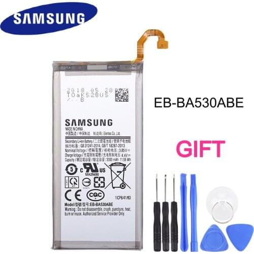 EB-BA530ABE 100% Original Replacement Phone Battery For Samsung Galaxy Galaxy A8 2018 (A530) A530 SM-A530F 3000mAh