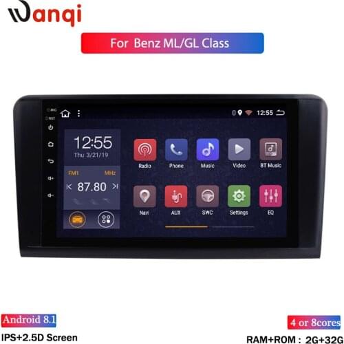 Wan qi 2+32G GPS Navigation for Car Mercedes Benz ML GL CLASS 2005-2012 9 Inch RB2003X support wifi bluetooth swc