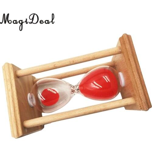 MagiDeal Hot selling Hourglass Sandglass Sand Clock Timers Kitchen table Cooking Timer 20 Minutes,Red decoration