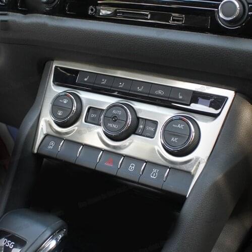 Lsrtw2017 Car Center Console Air Conditioning Control Panel Trims for Skoda Kodiaq 2016 2017 2018 2019 2020 Gt Accessories