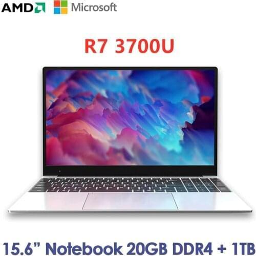 AMD Ryzen 7 Pro 3700U Max RAM 36GB Rom 2TB SSD Ultrabook Metal Computer 2.4G/5.0G Bluetooth Win 10 Metal portable gaming laptop