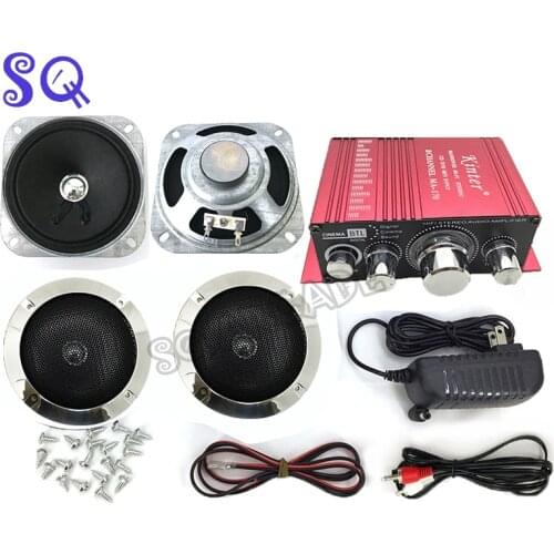 Coin operator game cabinet DVD MP3 playerArcade Game Audio Kit 4 inch Speaker for Raspberry Pi Multi Game PCB Pinball Machine