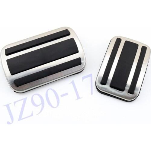 No drill antislip Pad Oil Gas Fuel Brake Accelerator Cover Automatic brake pedal Fit For Peugeot 3008 4008 5008 2017 2018