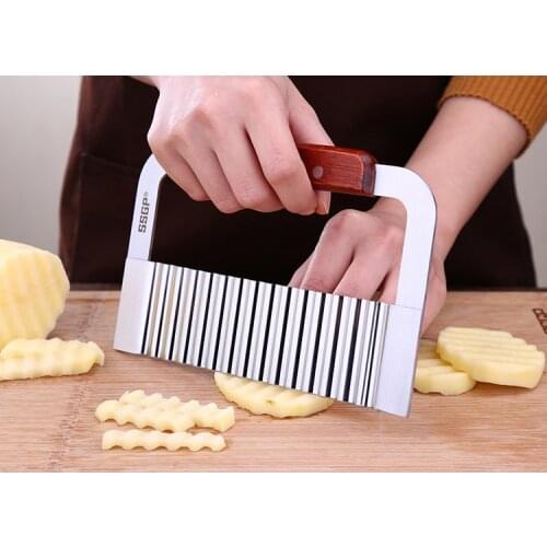 Novelty Kitchen Gadgets Make Julienne Strips Garnish Wavy blade Vegetable Wave Knife for Carrot Cucumber Courgette Tomato