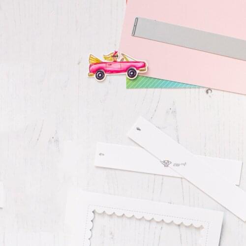 New Pull tab slider channels metal Cutting Dies Stencils DIY Scrapbooking Paper/photo Cards Embossing Dies