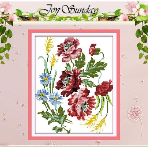 Charming flowers Patterns Counted Cross Stitch 11CT 14CT Cross Stitch Set Wholesale Cross-stitch Kit Embroidery Needlework