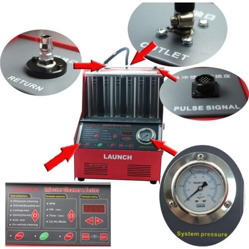 Original for Launch CNC602A CNC-602A Fuel Injector Clean and test Machine