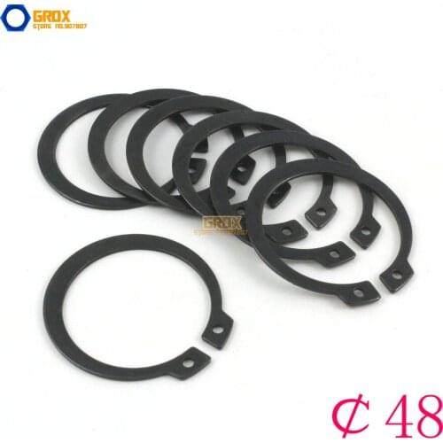 20 Pieces Size: 48 Steel External Circlip Snap Retaining Ring