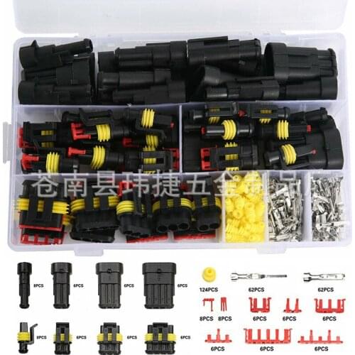Best-selling fire retardant type 352pcs/26 sets of connectors, automotive waterproof HID sealed connectors
