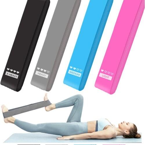 Fitness Resistance Bands New 4 colors Sets Yoga Exercise Gym Strength Workout Crossfit Training Equipment for Home, Outdoor