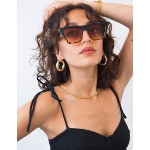 2021 New Season Vintage Luxury Brand Shades For Ladies Womens Brown Legend Half Leopard Sunglasses Female Retro Sunglasses